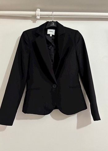 Düğmeli Siyah Kadın Blazer Ceket - Görsel 5