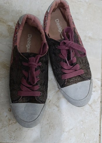 Desigual Pembe Bağcıklı desigual Kadın Spor Ayakkabı