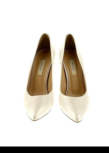 Beyaz İnce Topuklu Kadın Stiletto - Görsel 3