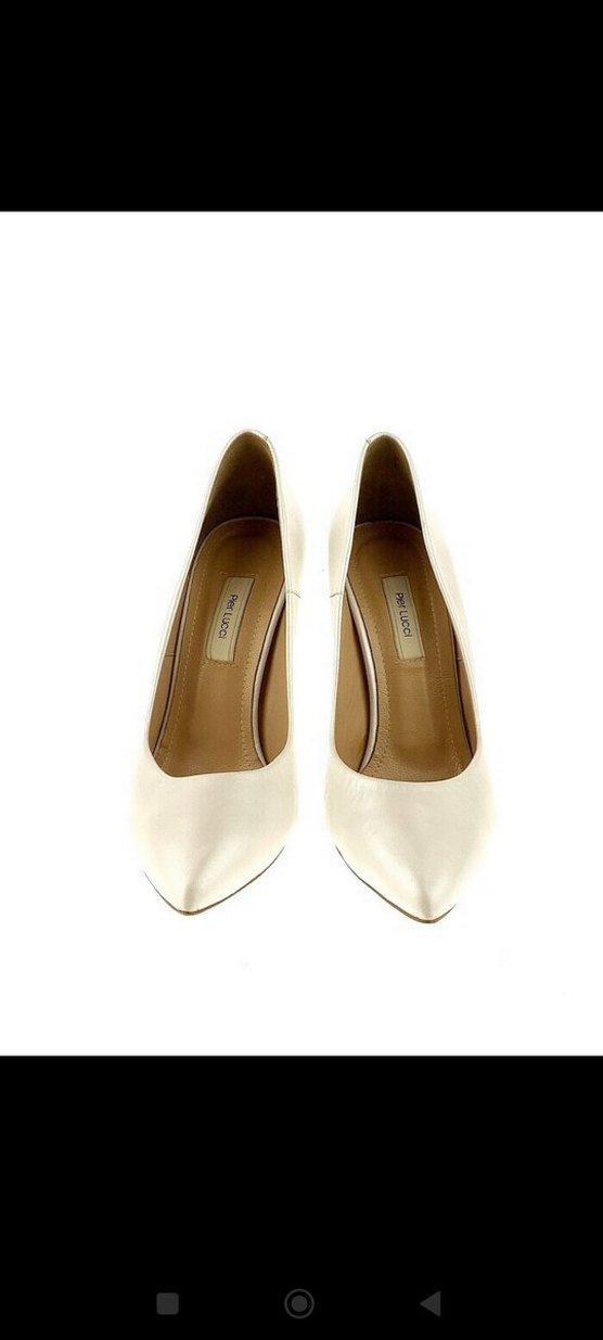 Beyaz İnce Topuklu Kadın Stiletto - Görsel 3