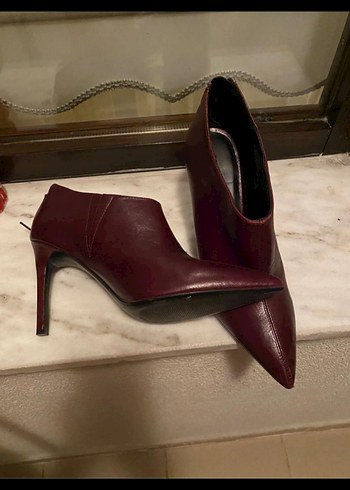 Mango Deri Stiletto Topuklu Kadın Bot - Görsel 3