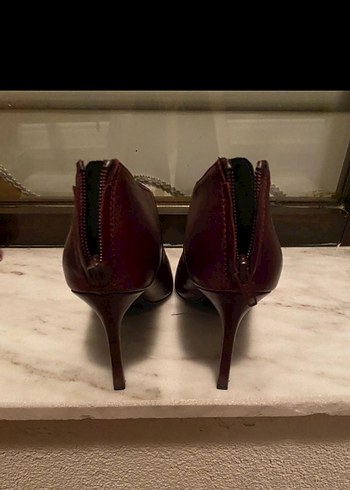 Mango Deri Stiletto Topuklu Kadın Bot - Görsel 4