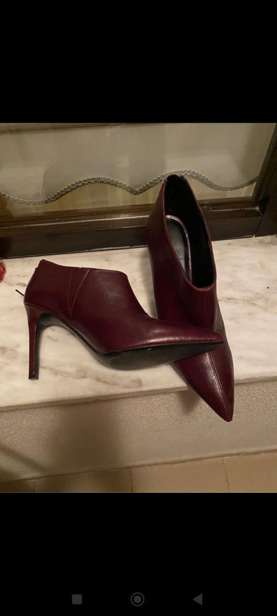 Mango Deri Stiletto Topuklu Kadın Bot - Görsel 3