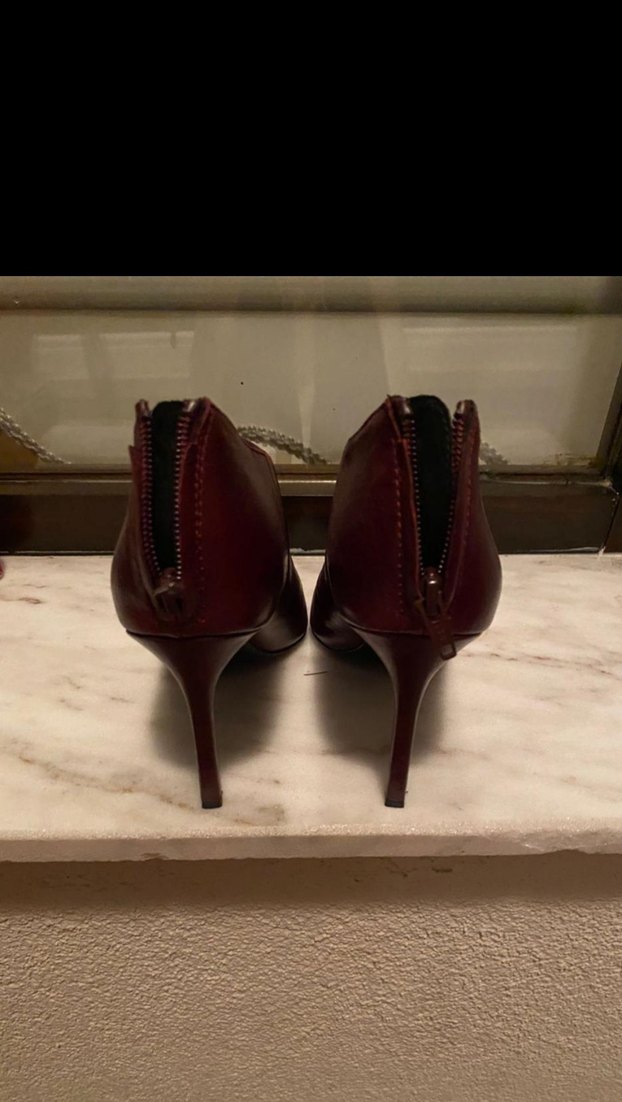 Mango Deri Stiletto Topuklu Kadın Bot - Görsel 4