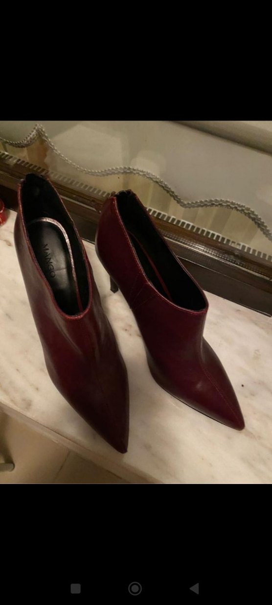 Mango Deri Stiletto Topuklu Kadın Bot - Görsel 2