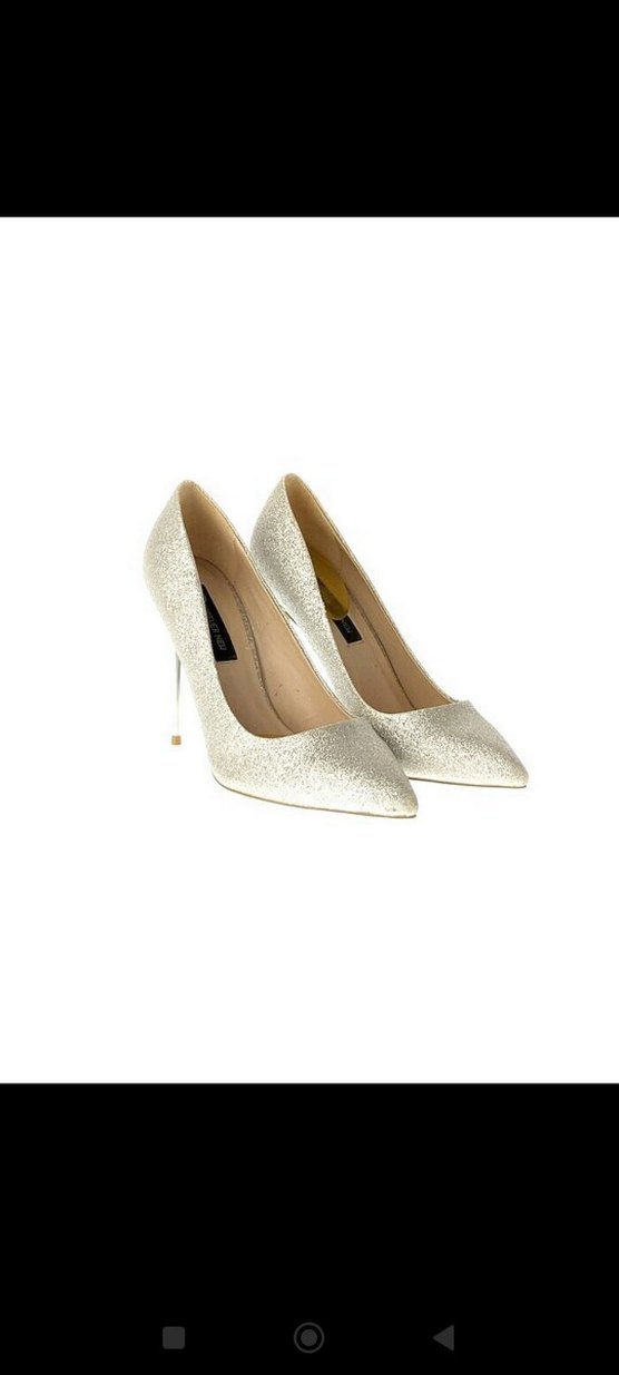 Beyaz Simli Stiletto - Görsel 2