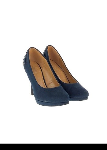 Mavi Süet Stiletto - Görsel 2