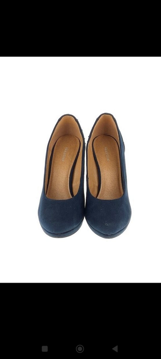 Mavi Süet Stiletto - Görsel 3