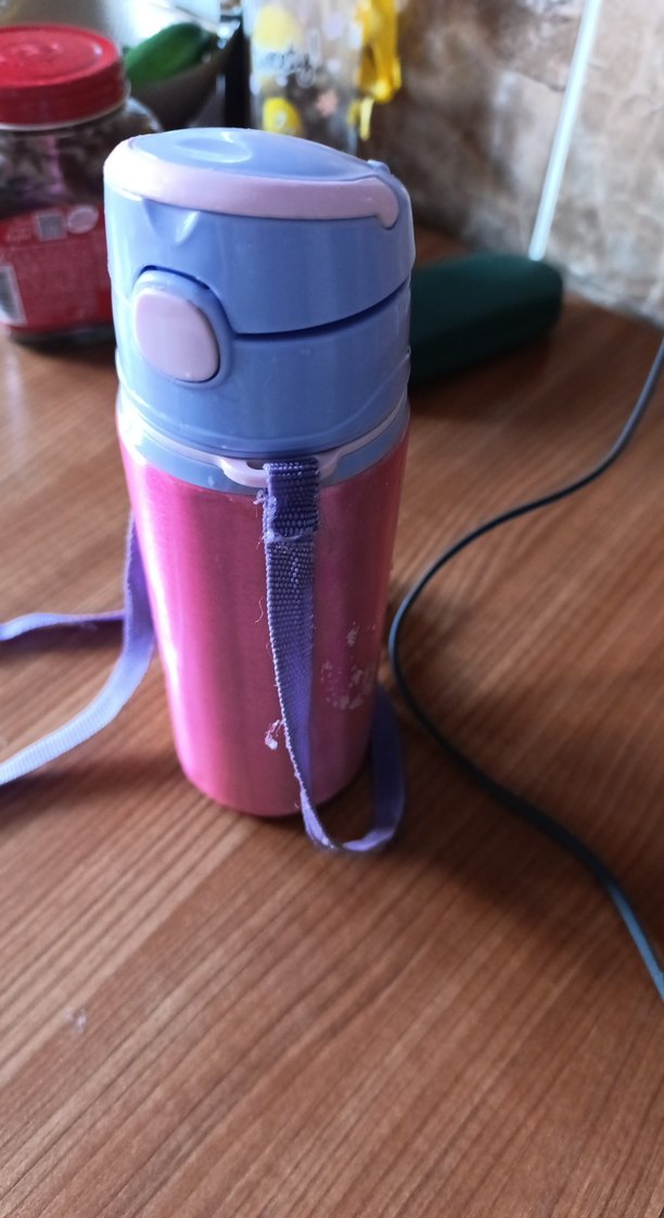 Pembe Renkli Çocuk Termos Şişesi - Görsel 2