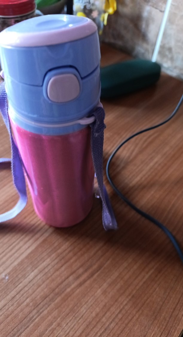 Pembe Renkli Çocuk Termos Şişesi - Görsel 3