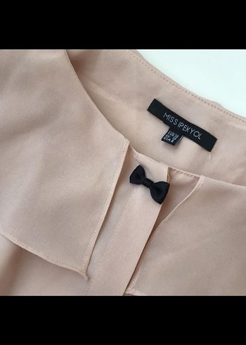 İpekyol pudra rengi gömlek - Görsel 3