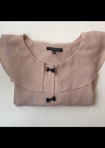 İpekyol pudra rengi gömlek - Görsel 5
