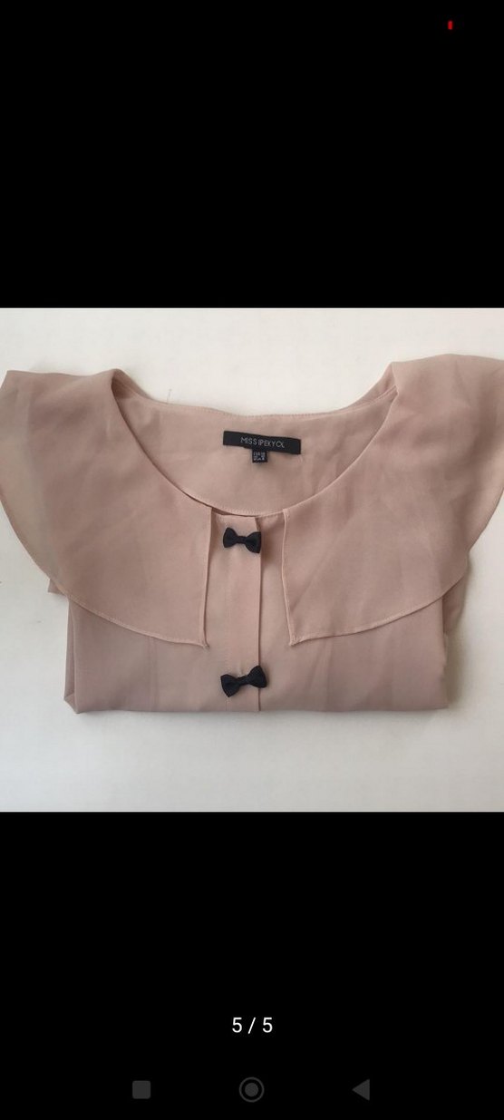 İpekyol pudra rengi gömlek - Görsel 5