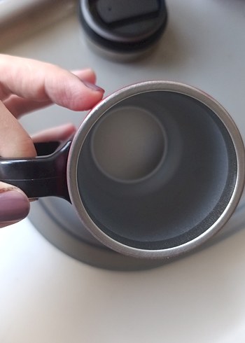 Kırmızı Termoslu Seyahat Kupası - Görsel 4