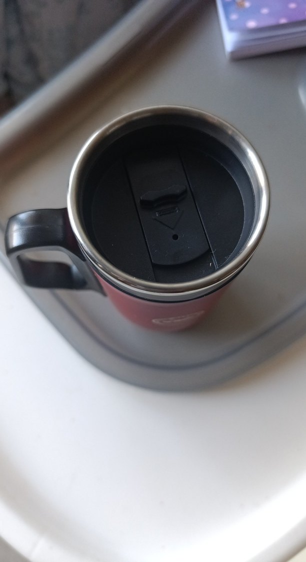 Kırmızı Termoslu Seyahat Kupası - Görsel 2