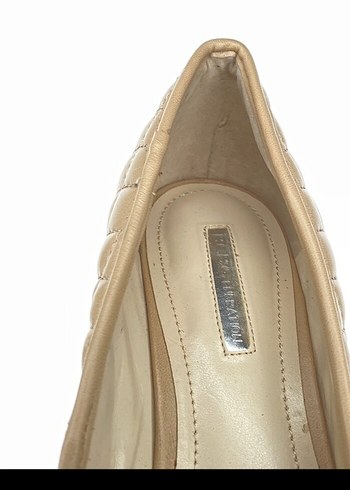 Bej Kadın Dolgu Topuk Ayakkabı - Görsel 4