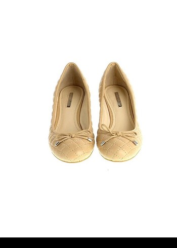 Bej Kadın Dolgu Topuk Ayakkabı - Görsel 3