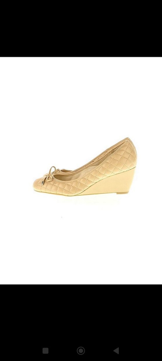 Bej Kadın Dolgu Topuk Ayakkabı - Görsel 2