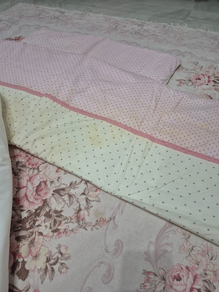 Nakışlı Pembe Pamuklu Çocuk Uyku Aksesuarı - Görsel 2