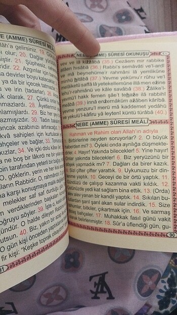  Beden Renk Kuranı kerim 