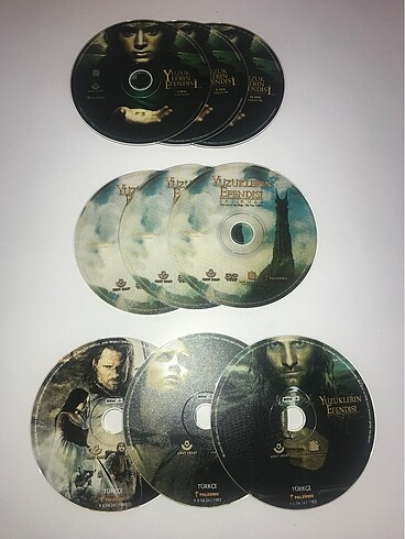 yüzüklerin efendisi VCD set