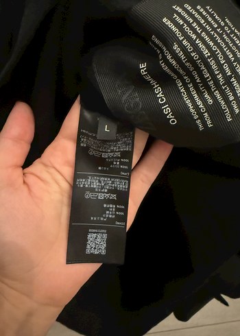 l Beden siyah Renk Zegna Gömlek