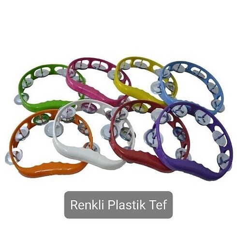 Renkli plastik tef