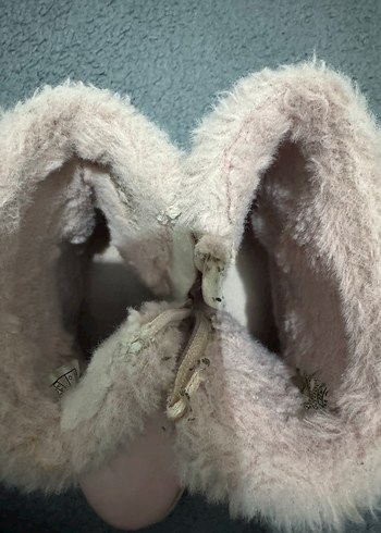 Pembe Süet Kürklü Kız Botları - Görsel 3