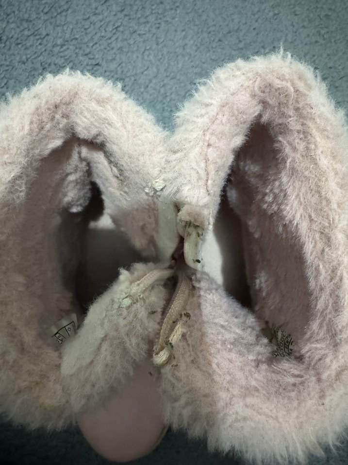 Pembe Süet Kürklü Kız Botları - Görsel 3