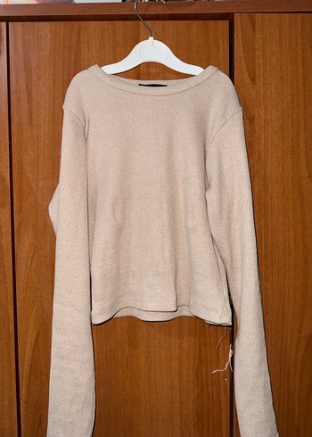 Siyah, Uzun Kollu, İnce Kesim Kadın Kazak - Görsel 3