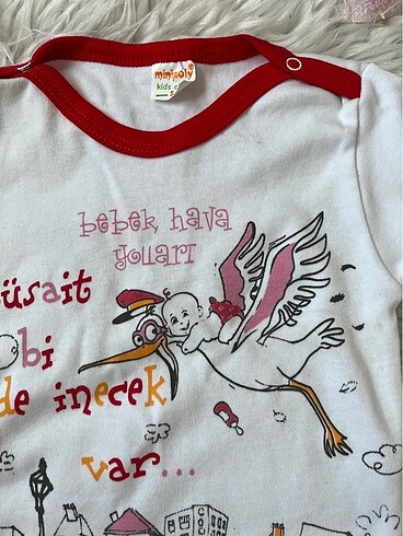 1,5 Yaş Beden çeşitli Renk Bebek çıtçıtlı body