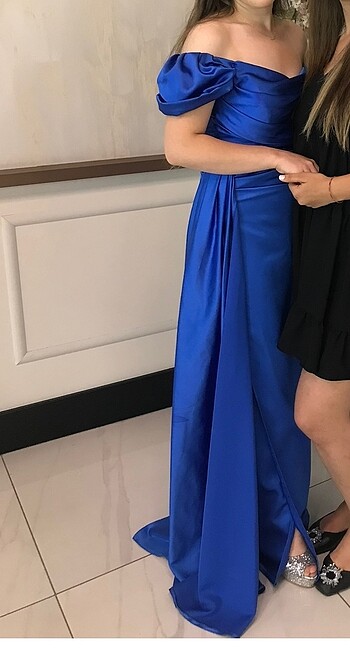 Diğer Saks mavisi abiye