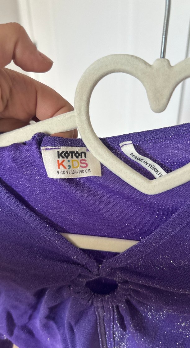 Parlak Mor Triko Kız Bolero - Görsel 3