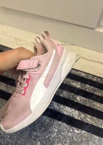 Kız Çocuk Pembe Cırt Cırtlı Spor Ayakkabı - Görsel 4