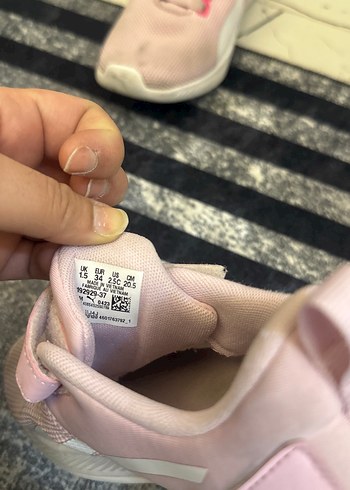 Kız Çocuk Pembe Cırt Cırtlı Spor Ayakkabı - Görsel 3