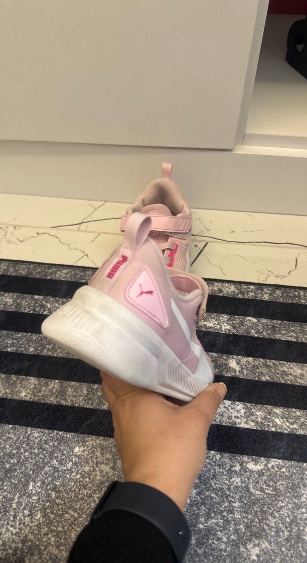 Kız Çocuk Pembe Cırt Cırtlı Spor Ayakkabı - Görsel 2