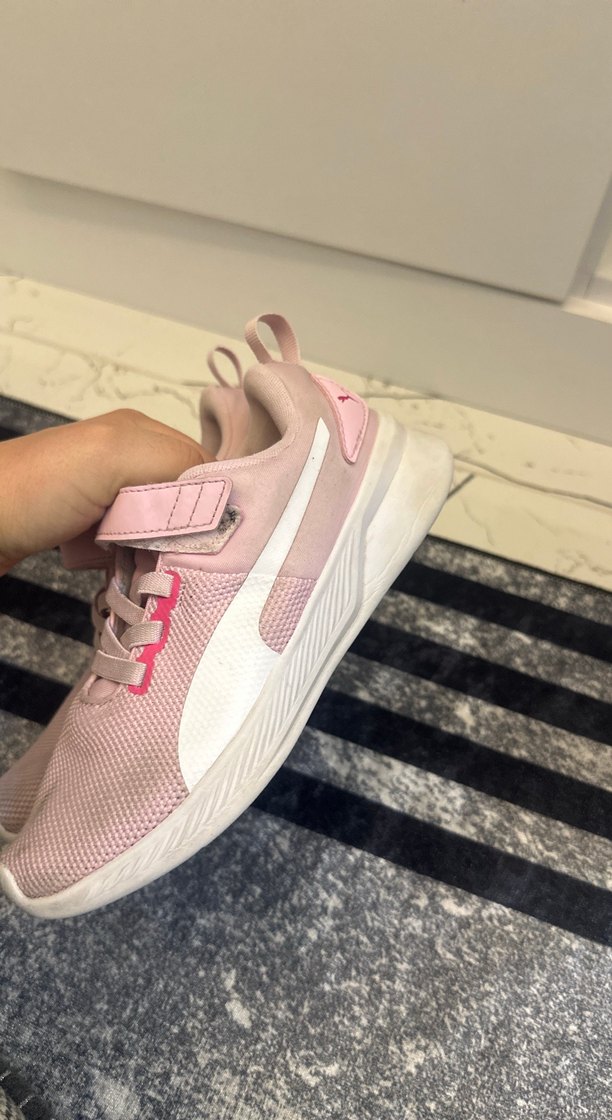 Kız Çocuk Pembe Cırt Cırtlı Spor Ayakkabı - Görsel 4