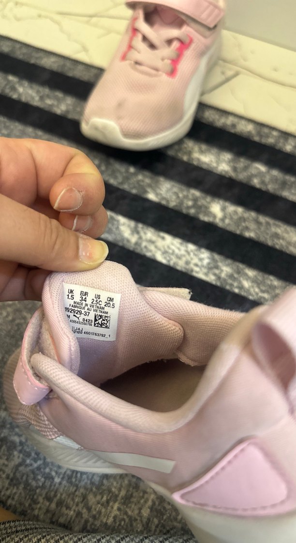 Kız Çocuk Pembe Cırt Cırtlı Spor Ayakkabı - Görsel 3