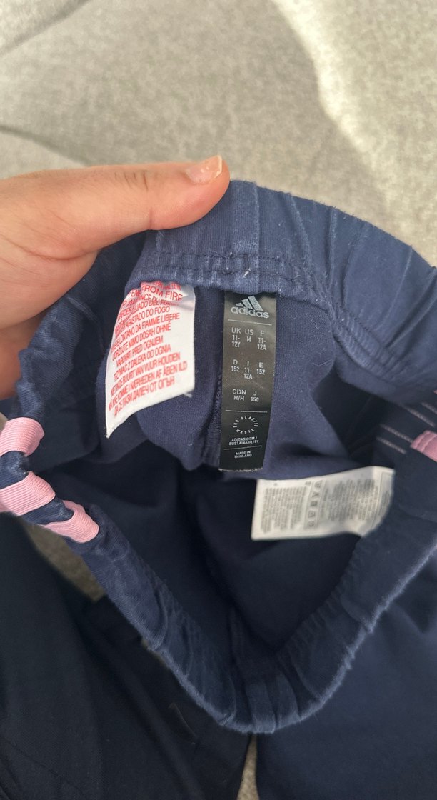 Adidas Lacivert kız cocuk Eşofman Altı - Görsel 4