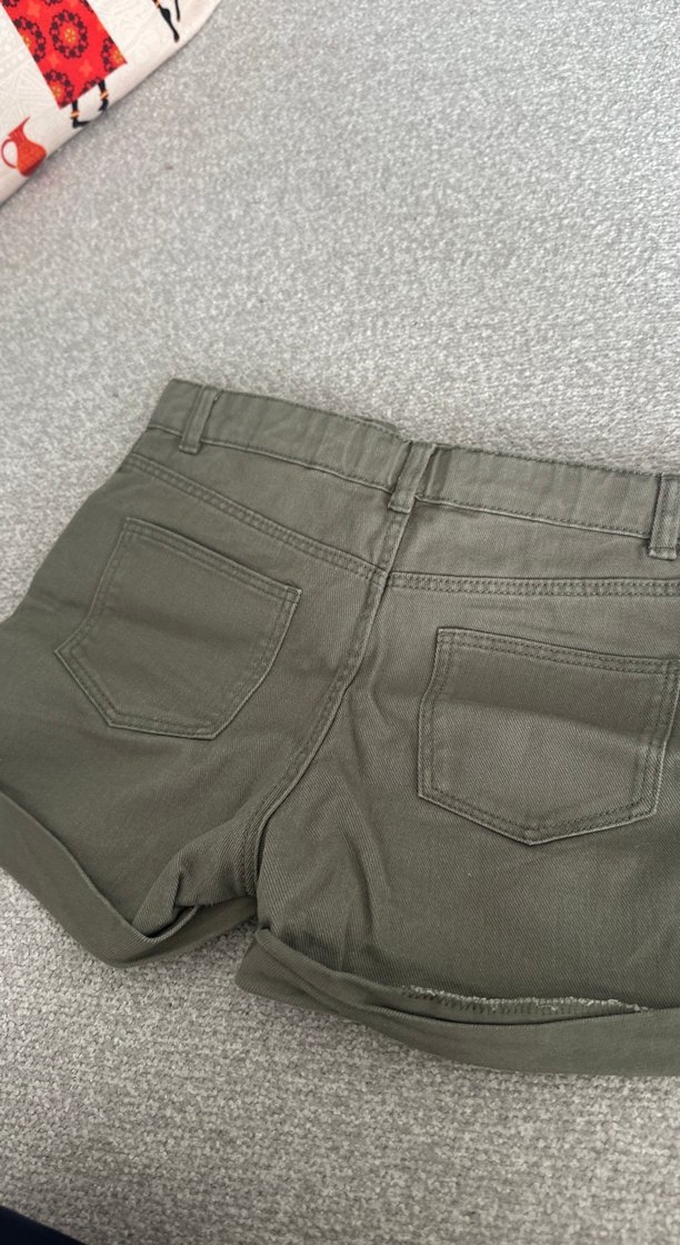 Gri kız çocuk Mini Şort - Görsel 4