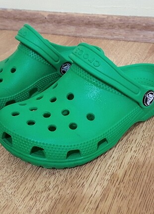 Crocs terlik C12, 29-30 numara yeşil çok temiz