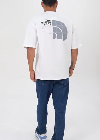 The North Face Baskılı Beyaz Unisex Tişört - Görsel 2