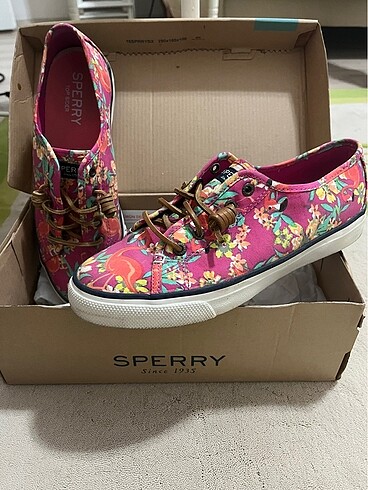 Sperry Top Sider Sperry Pembe Çiçekli Desenli Ayakkabı