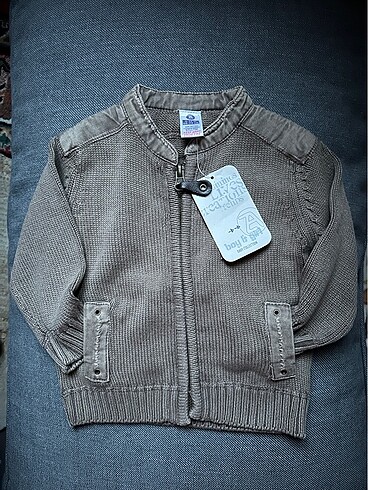 Zara Baby 6-12 Ay Erkek Bebek Triko Mont/Bomber Ceket