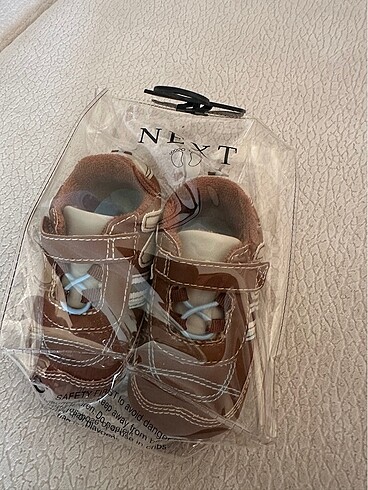 18 Beden kahverengi Renk NeXT Baby Erkek Bebek Patik/Spor Ayakkabı (Size 1/ Months 3-6)