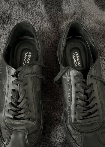 Siyah Deri Erkek Spor Ayakkabı - Görsel 2