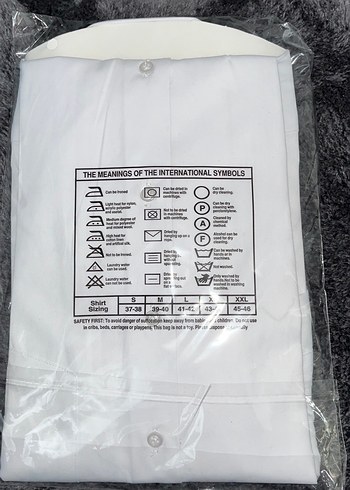 Beyaz Kısa Kollu SCS Düğmeli Erkek Gömlek - Görsel 3