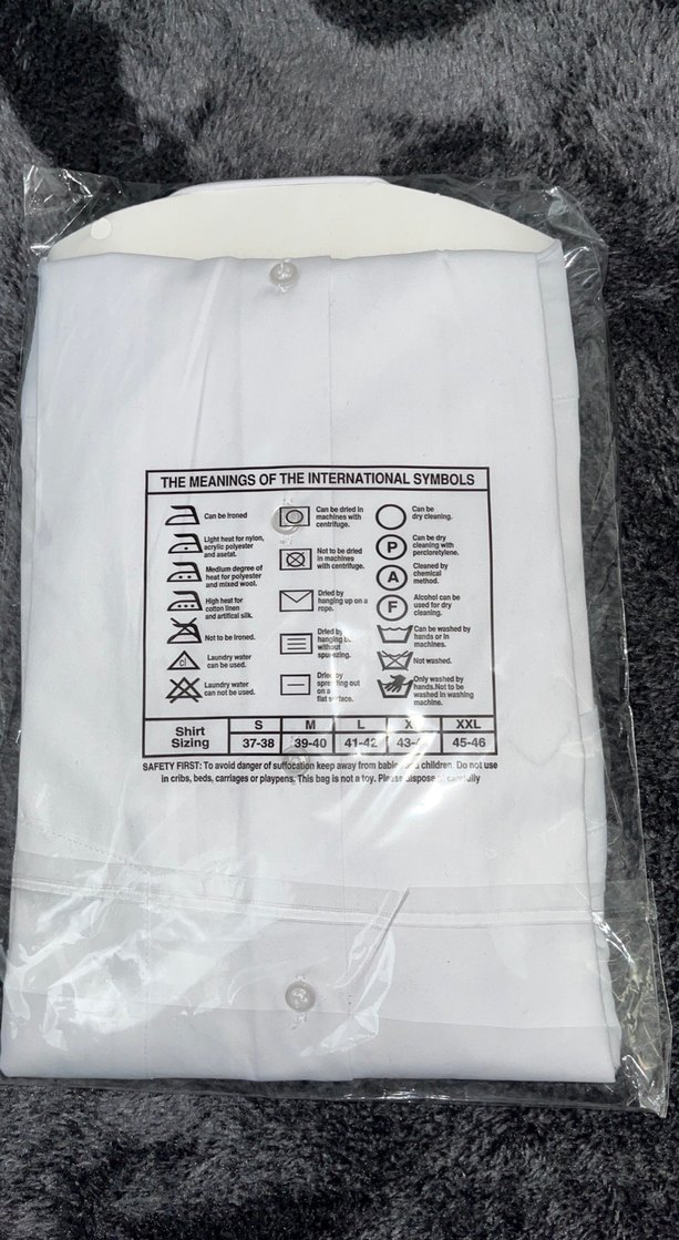 Beyaz Kısa Kollu SCS Düğmeli Erkek Gömlek - Görsel 3