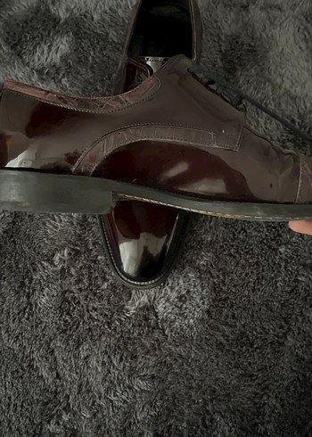 Bordo Deri Klasik Erkek Ayakkabı - Görsel 2