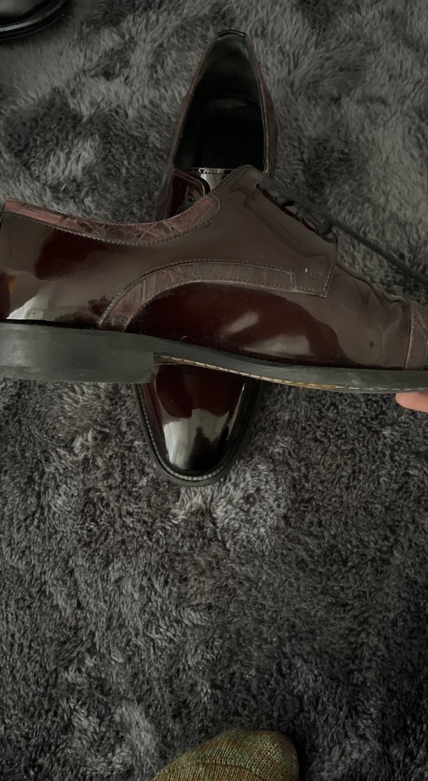 Bordo Deri Klasik Erkek Ayakkabı - Görsel 2